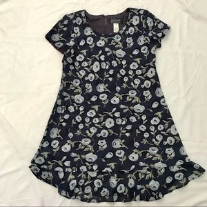 Navy floral dress